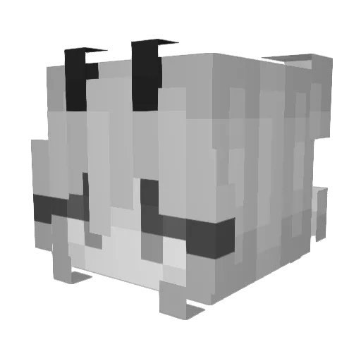 l33tspeak69 Minecraft avatar head, 3D render