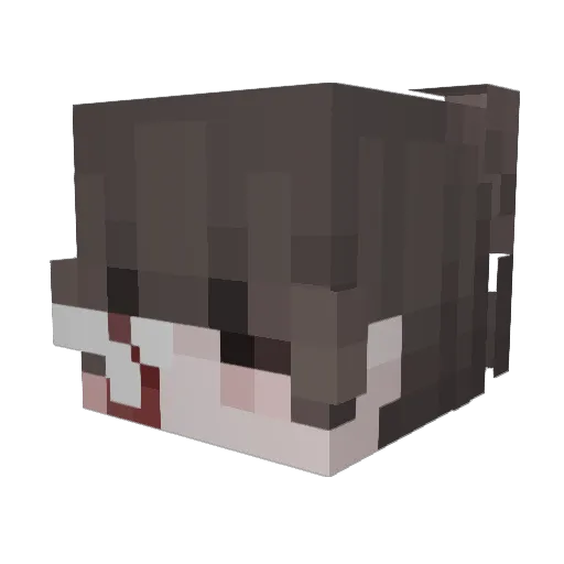 l3by Minecraft avatar head, 3D render