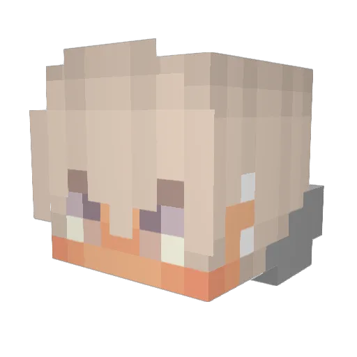 l3enzinn Minecraft avatar head, 3D render