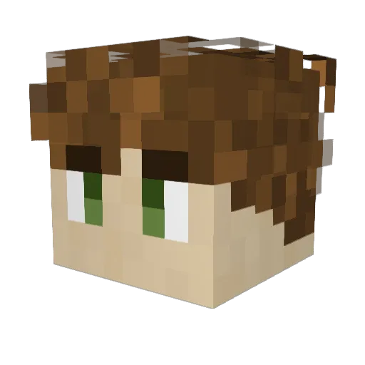 l3h4 Minecraft avatar head, 3D render