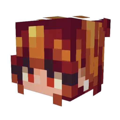 l3igl3ony Minecraft avatar head, 3D render