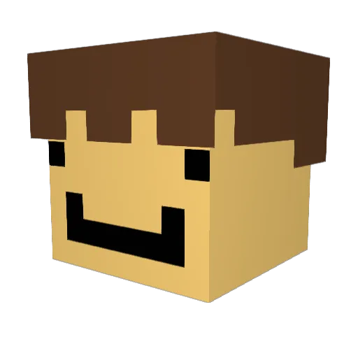 l3keee Minecraft avatar head, 3D render