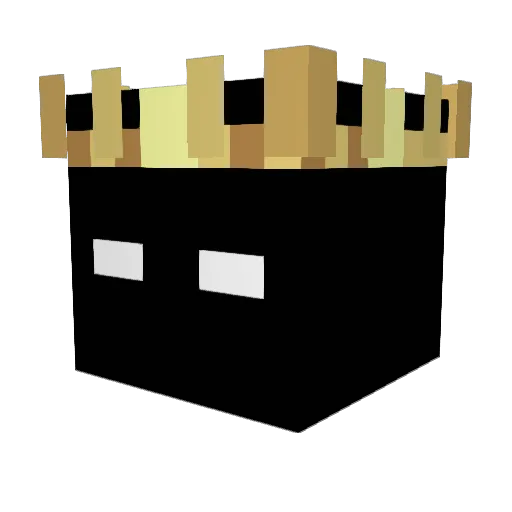 l3lvck Minecraft avatar head, 3D render