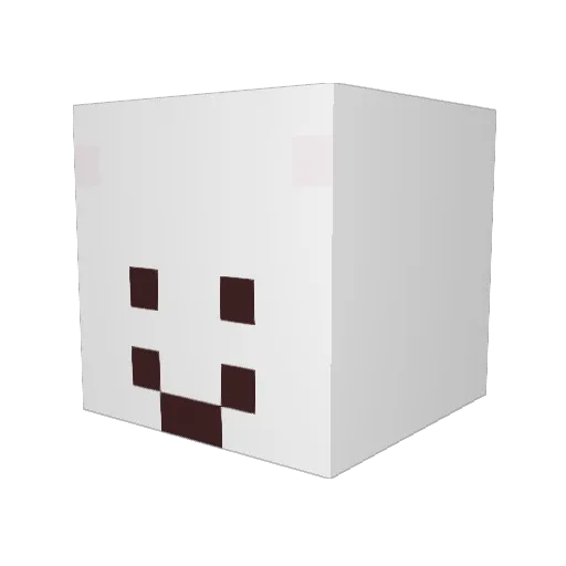 l3qdang Minecraft avatar head, 3D render