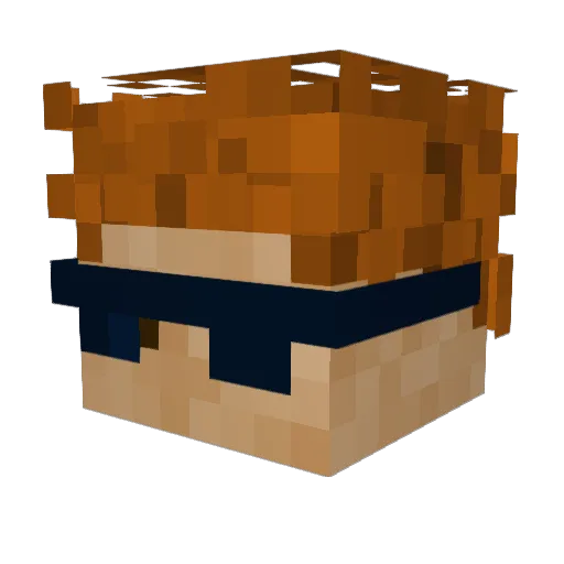 l3roLando Minecraft avatar head, 3D render