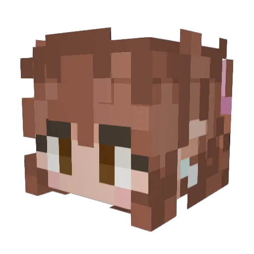 l3sbean666 Minecraft avatar head, 3D render