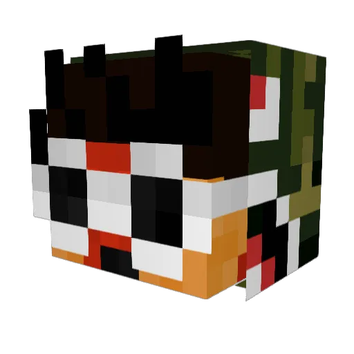 l3ully Minecraft avatar head, 3D render