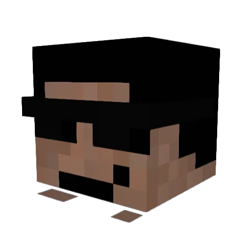 l3wyk Minecraft avatar head, 3D render