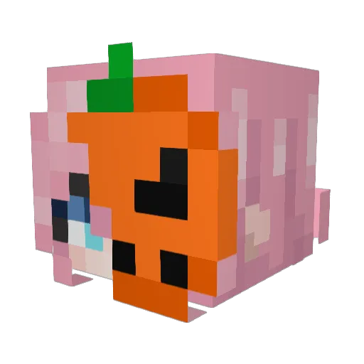 l3zip Minecraft avatar head, 3D render