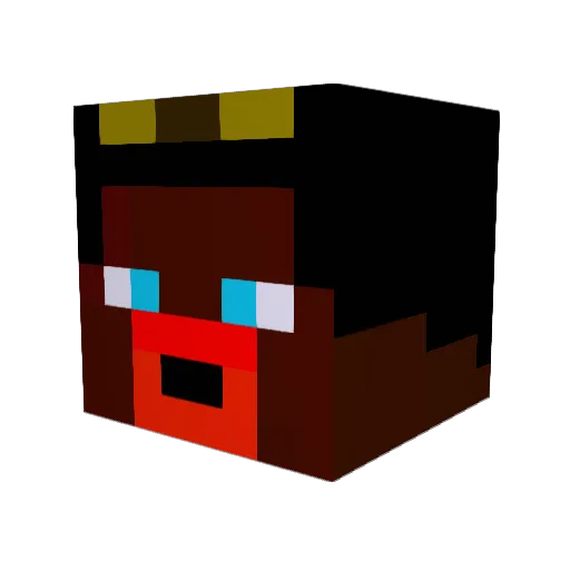 l400ex Minecraft avatar head, 3D render
