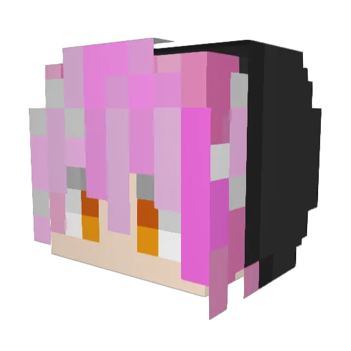 l4b_ Minecraft avatar head, 3D render