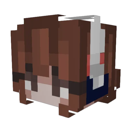 l4enep Minecraft avatar head, 3D render