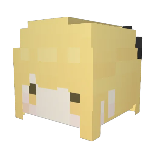 l4zyduck_ Minecraft avatar head, 3D render