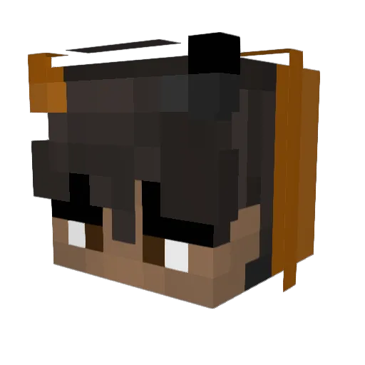 l53I Minecraft avatar head, 3D render
