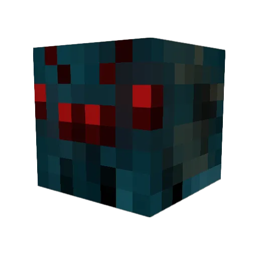 l800 Minecraft avatar head, 3D render
