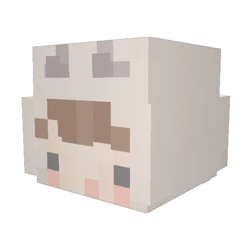 lAlive Minecraft avatar head, 3D render