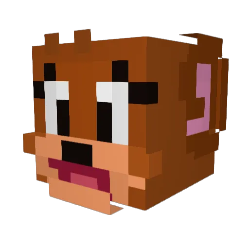 lBlackCat Minecraft avatar head, 3D render