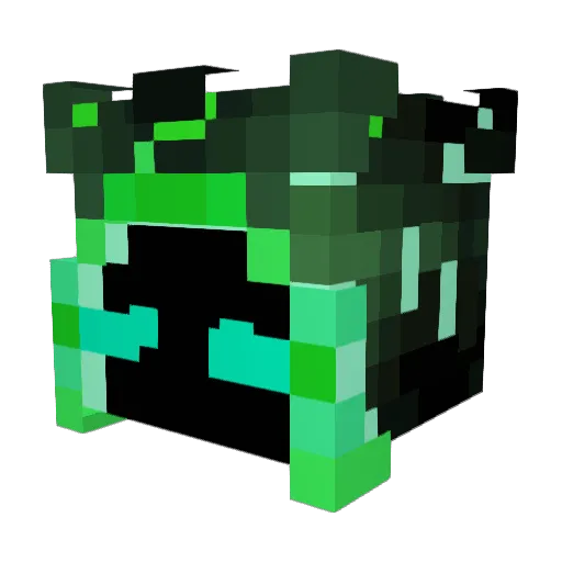 lBroWinGl Minecraft avatar head, 3D render