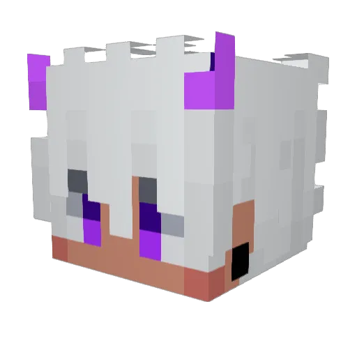 lBrowll Minecraft avatar head, 3D render