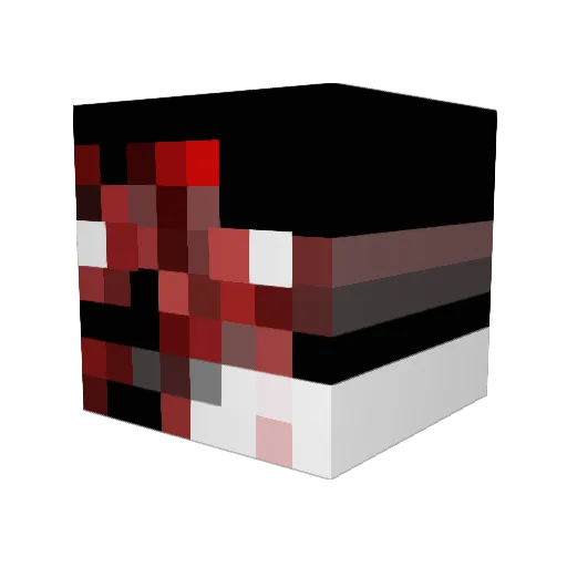 lC0LD Minecraft avatar head, 3D render