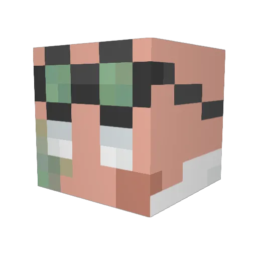 lCabl Minecraft avatar head, 3D render