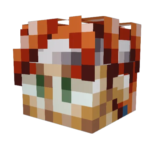 lChronol Minecraft avatar head, 3D render