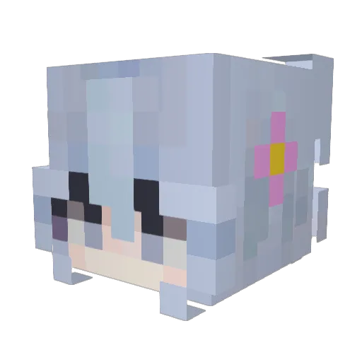 lCrash Minecraft avatar head, 3D render