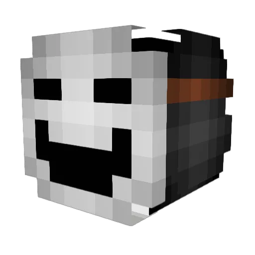 lCraspy Minecraft avatar head, 3D render