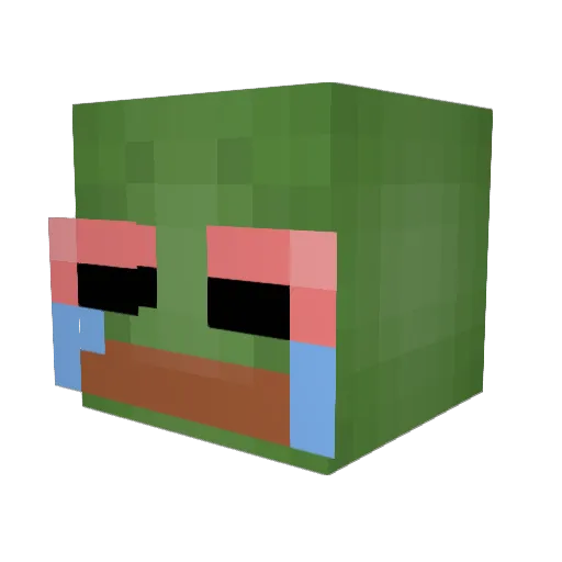 lCrustyOldManl Minecraft avatar head, 3D render