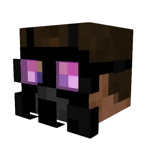 lDiente Minecraft avatar head, 3D render