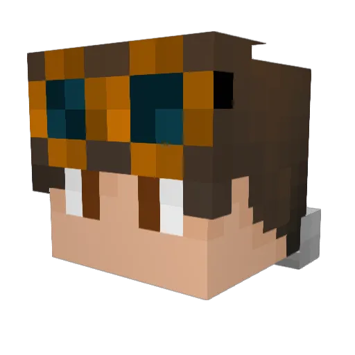 lDoriosl Minecraft avatar head, 3D render