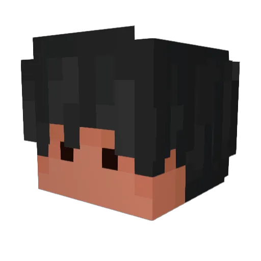 lFredl Minecraft avatar head, 3D render