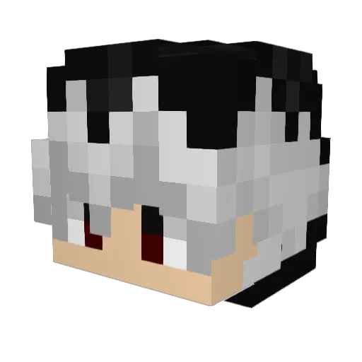lHaise Minecraft avatar head, 3D render