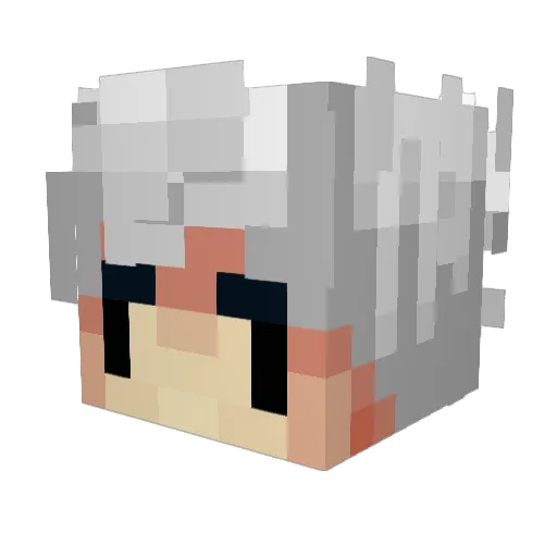 lHames Minecraft avatar head, 3D render