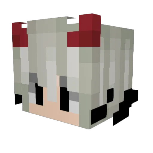 lHeAul Minecraft avatar head, 3D render