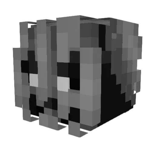 lHorrorxScarred Minecraft avatar head, 3D render