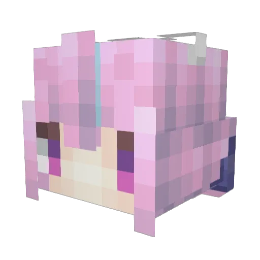 lIlIAIex Minecraft avatar head, 3D render