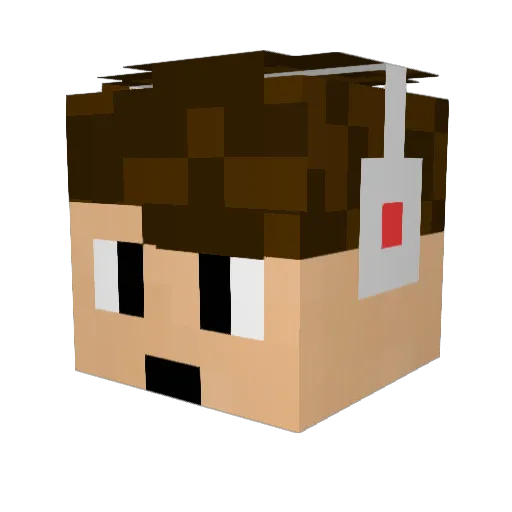 lK3KZl Minecraft avatar head, 3D render
