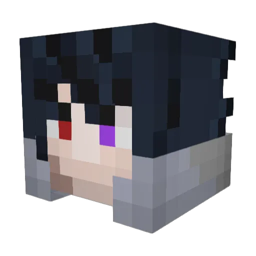 lKickAss Minecraft avatar head, 3D render