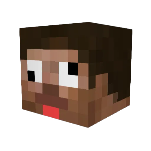 lLavy Minecraft avatar head, 3D render