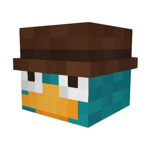 lM0sl Minecraft avatar head, 3D render