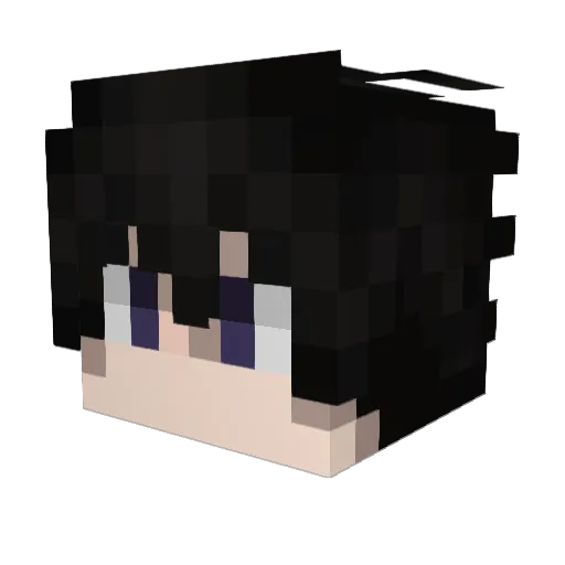 lMeliodas Minecraft avatar head, 3D render
