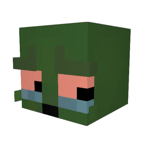 lMemss Minecraft avatar head, 3D render