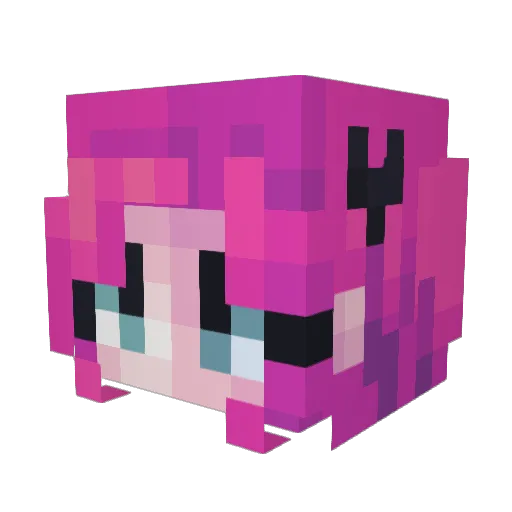 lMiiMii Minecraft avatar head, 3D render