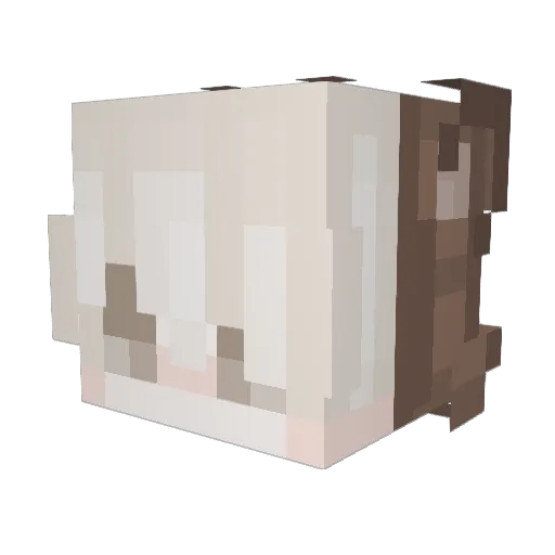 lMiku1 Minecraft avatar head, 3D render