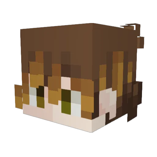 lMonarch Minecraft avatar head, 3D render