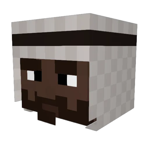 lMooke Minecraft avatar head, 3D render
