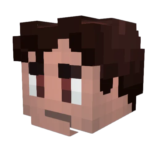 lMorfic Minecraft avatar head, 3D render