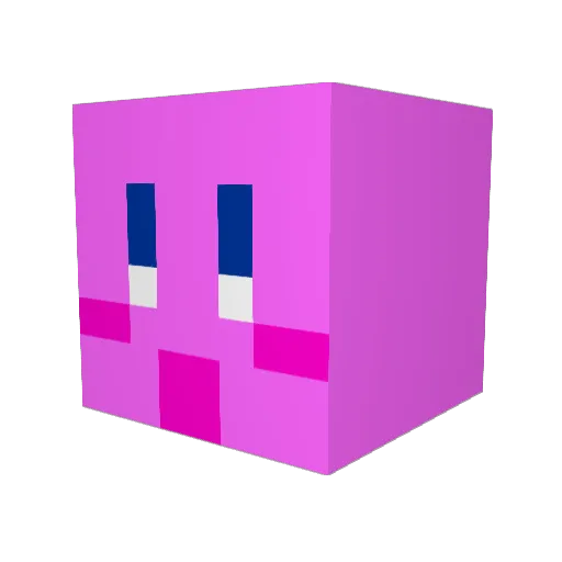 lNPOX Minecraft avatar head, 3D render