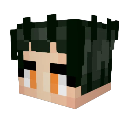 lNary Minecraft avatar head, 3D render